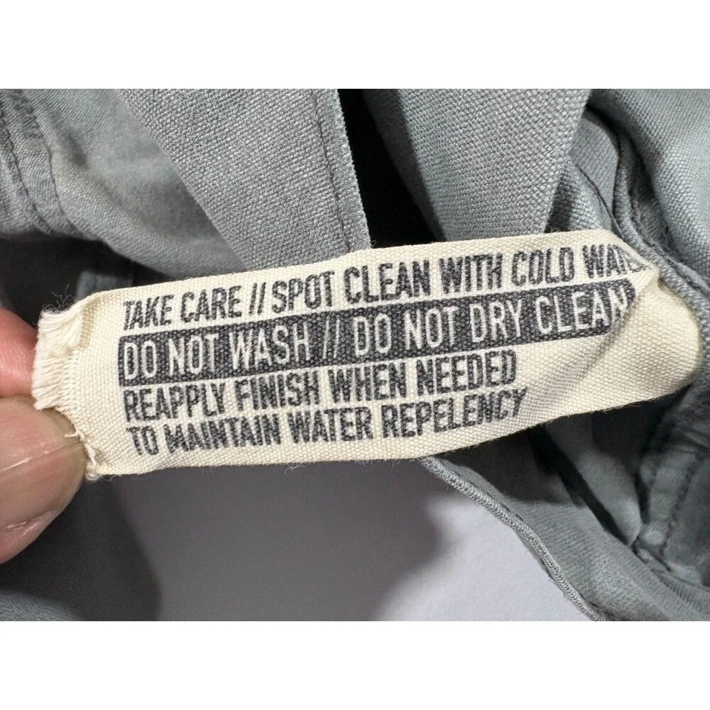 Rogue Territory RGT Supply Jacket Waxed Canvas Grey Ridgeline Button Chore Sz L